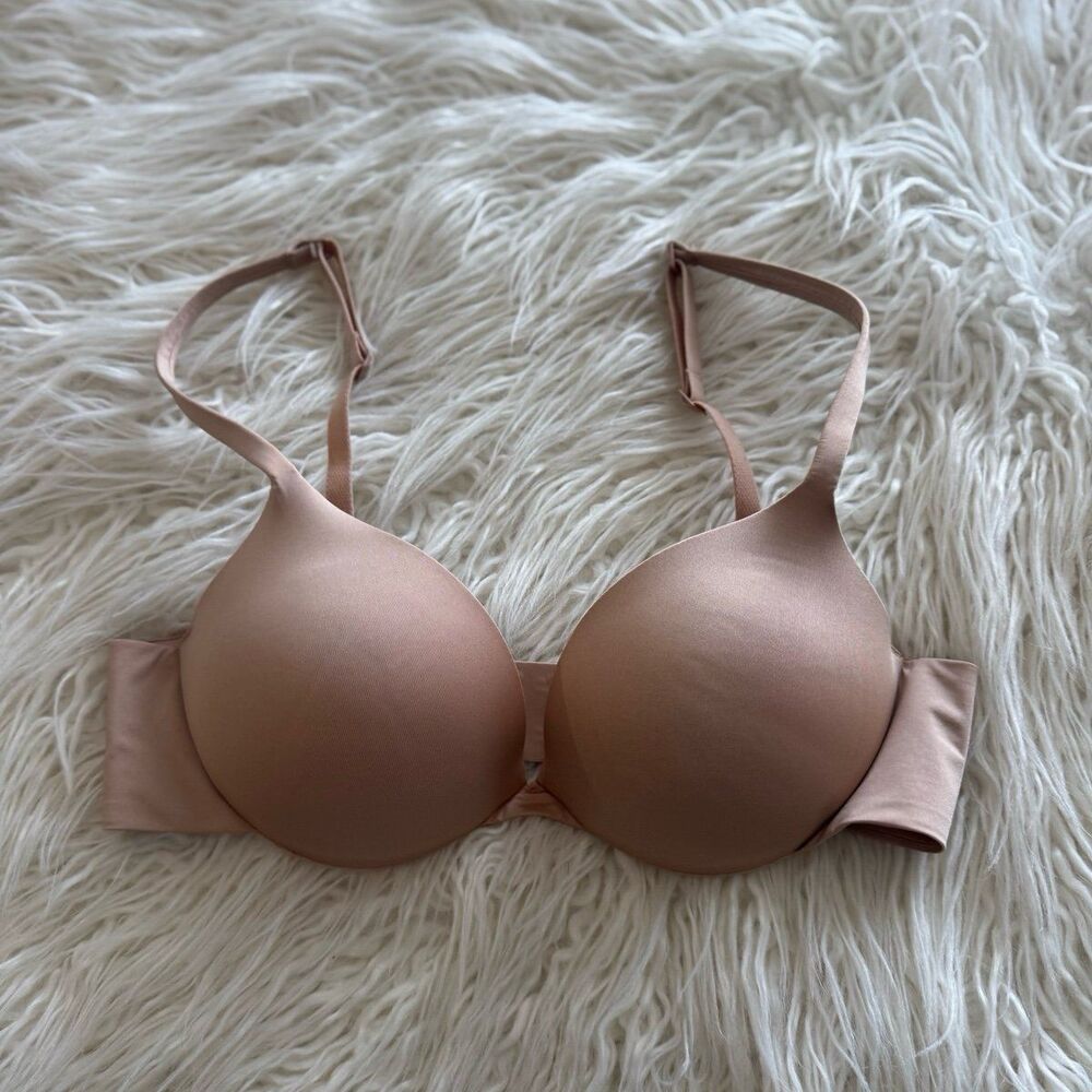 Skims Ultimate Pushup Plunge Bra Clay Size 34B